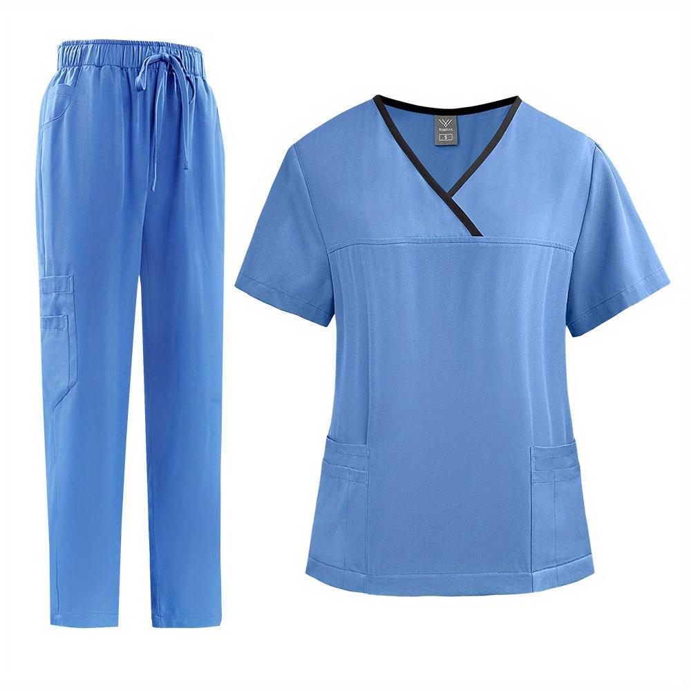 Thin Quick-drying Nursing Home Uniform Female Work Clothes Set Spa Beauty Salon Short-sleeved Trousers Hand Washing Clothes Set