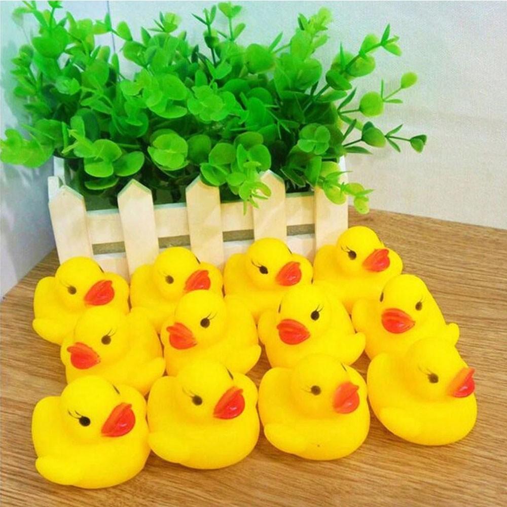 10 Rubber Ducks, Squeaky Duck Toys, Pool Party Decor, Birthday Gift, Home Decoration, Hawaiian Party Supplies, Store Souvenirs