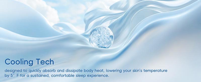 PHF Cooling Comforter King Size, EcoCosy Breathable Cooling Blanket for Hot Sleepers, Soft Lightweight Q-Max>0.52 Summer Silky Comforter for Night Sweats to Keep Cool Super Fluffy Duvet Duvet Insert