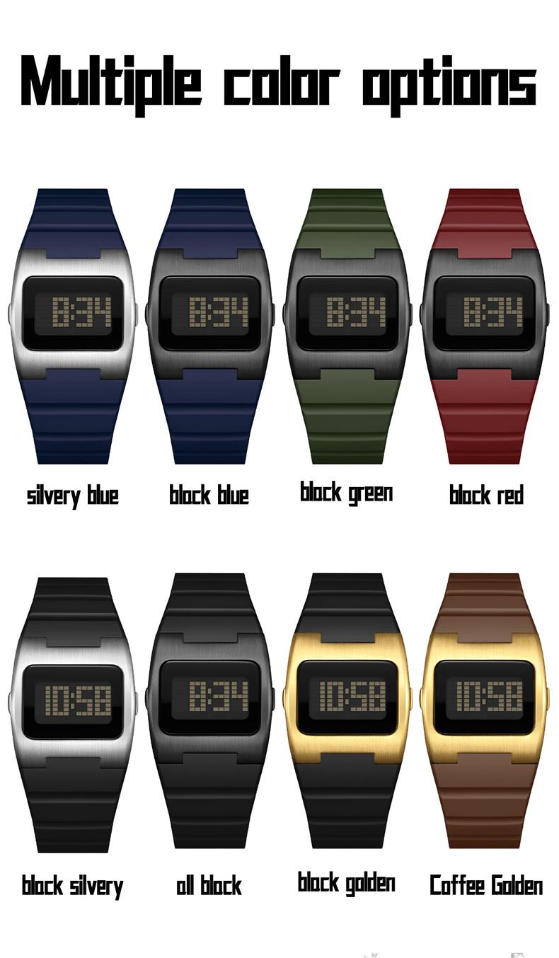 Sanda Fashion Square Sports Watch, Waterproof Luminous Multifunctional Wristwatch, Analog-Digital, Perfect Birthday & Festival Gift