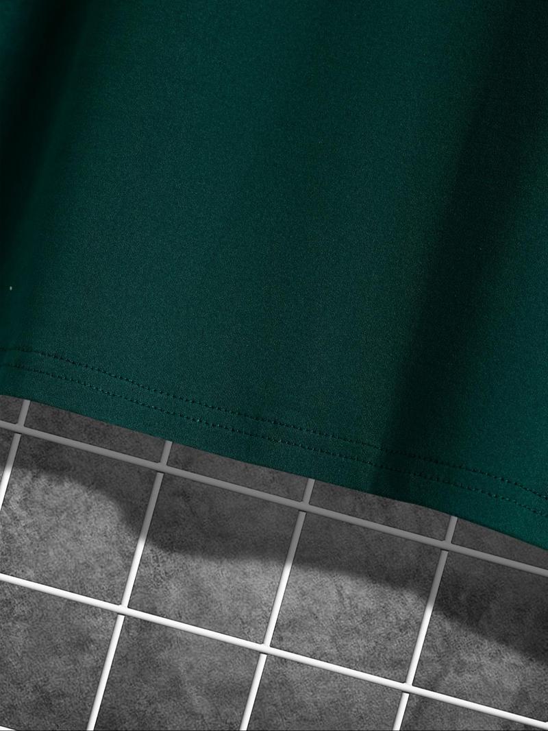 Men's American Flag Print Round Neck Tee, Regular Fit Casual Short Sleeve Crew Neck T-Shirt for Summer, Fashion Men's Top for Daily Wear