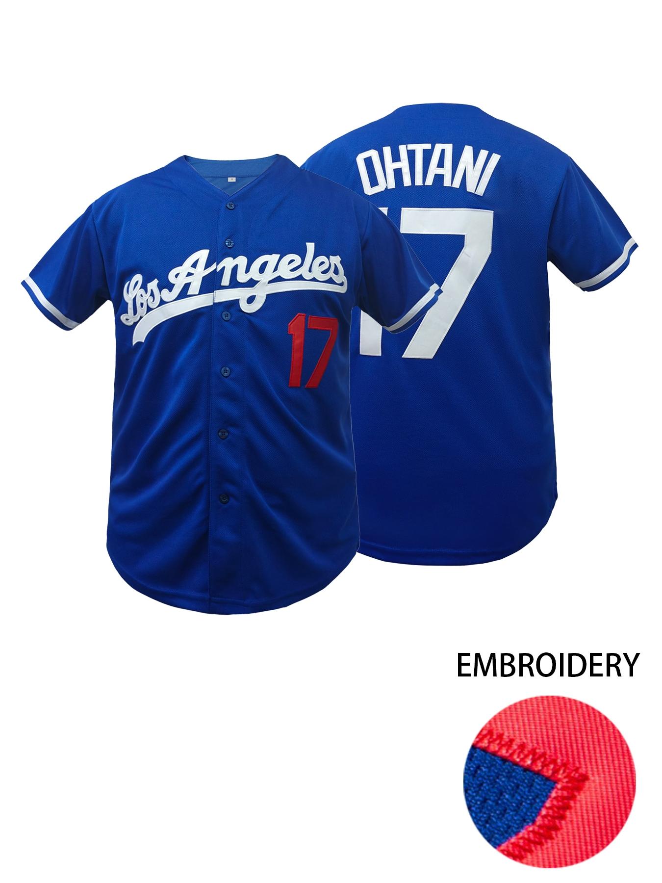 Men's Letter & Figure Embroidered Baseball Stylish Jersey, Casual Loose Short Sleeve V Neck Baseball Top for Fall & Winter, Men's Sportswear for Training & Competition