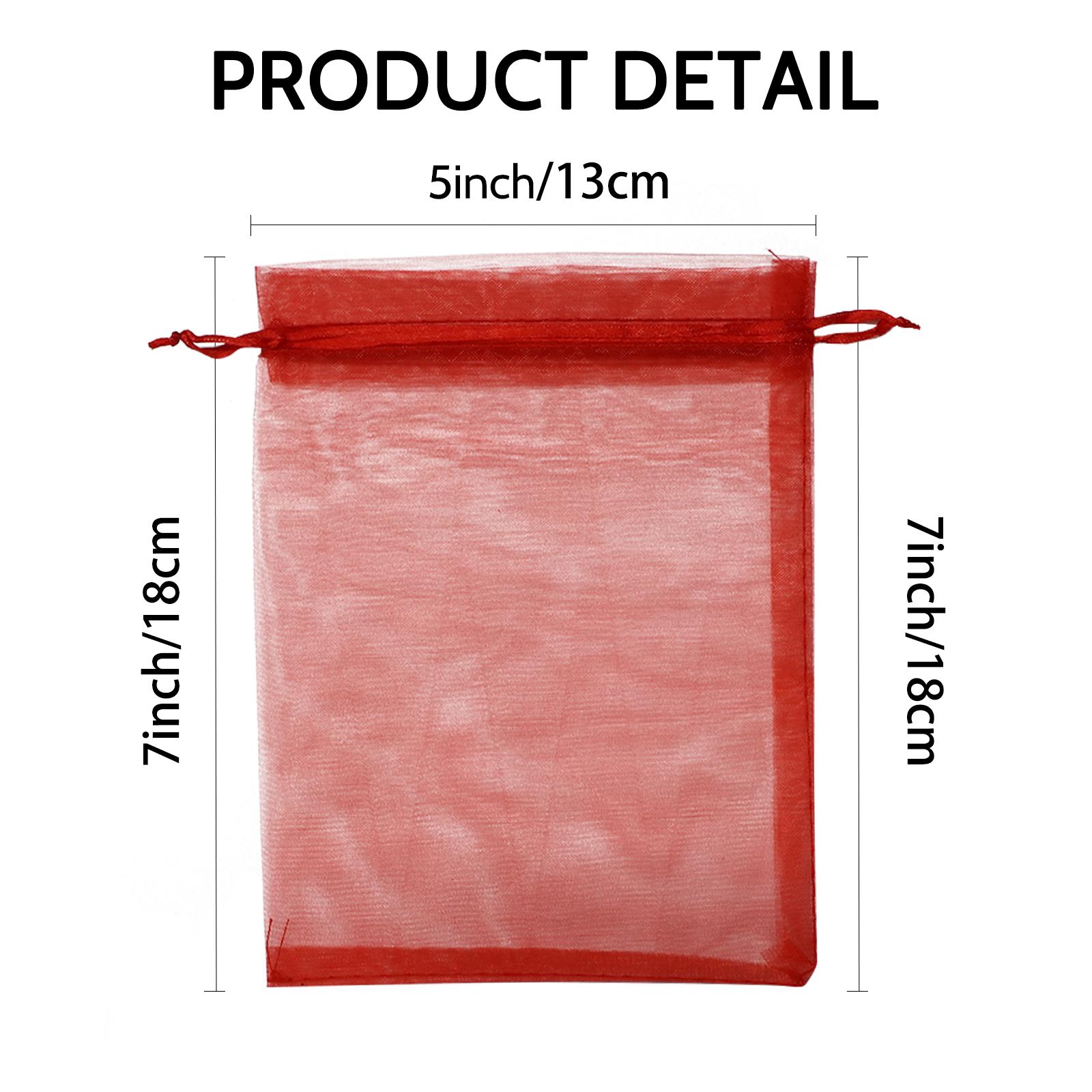 Wudygirl 5x7-inch organza bags with satin drawstrings, pack of 100. Perfect for parties and weddings as reusable gift bags. Transparent design, non-toxic, high-quality gift bags. Elegant gift packaging Paper Gifts Wudygirl 5x7-inch organza bags with satin drawstrings, pack of 100. Perfect for parties and weddings as reusable gift bags. Transparent design, non-toxic, high-quality gift bags. Elegant gift packaging Paper Gifts