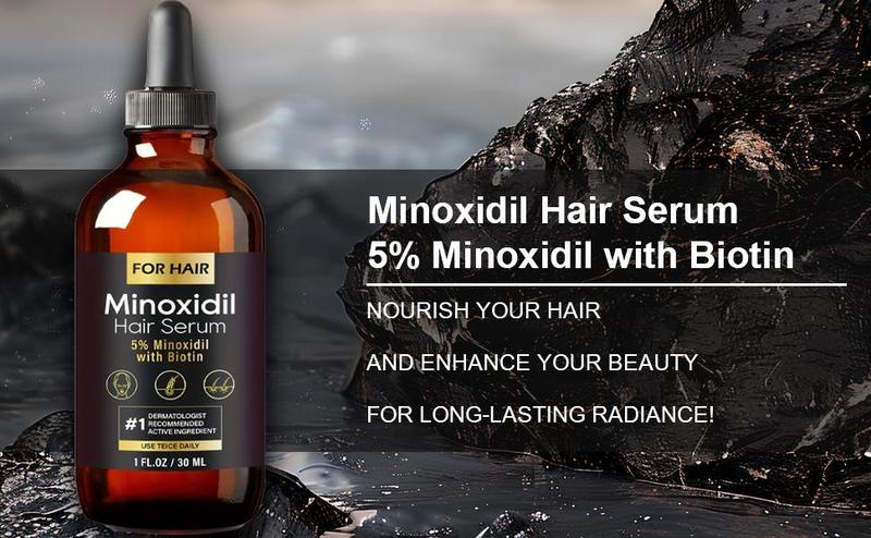5% Minoxidil Hair Growth Solution - For Men & Women, Daily Haircare Treatment for Thinning Hair, Scalp Comfort Formula, 1oz Unisex Hair Loss Oil