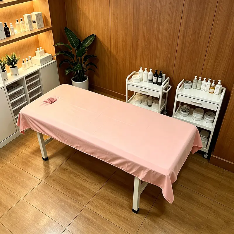 Beauty Salon Massage Bed Sheet, Skin-Friendly Comfortable Relaxed Breathable Material, Dedicated Beauty Bed Sheet, Ideal for Professional Use