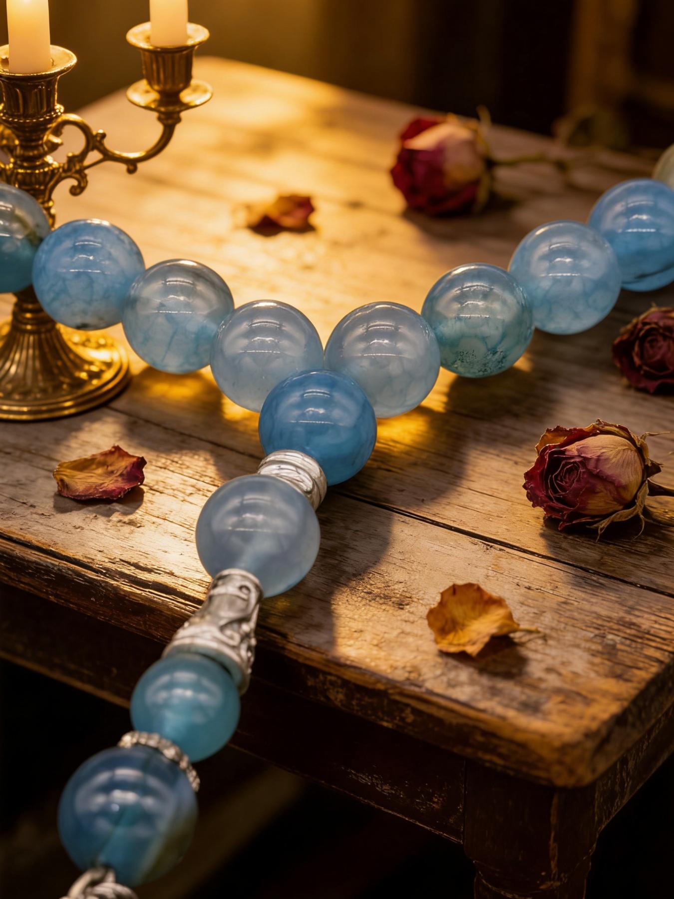 Blue Dragon Pattern Agate Bead Bracelet, Vintage Tibetan Buddhist Jewelry, Lucky Charm Accessory, Perfect Gift for Couples and Friends
