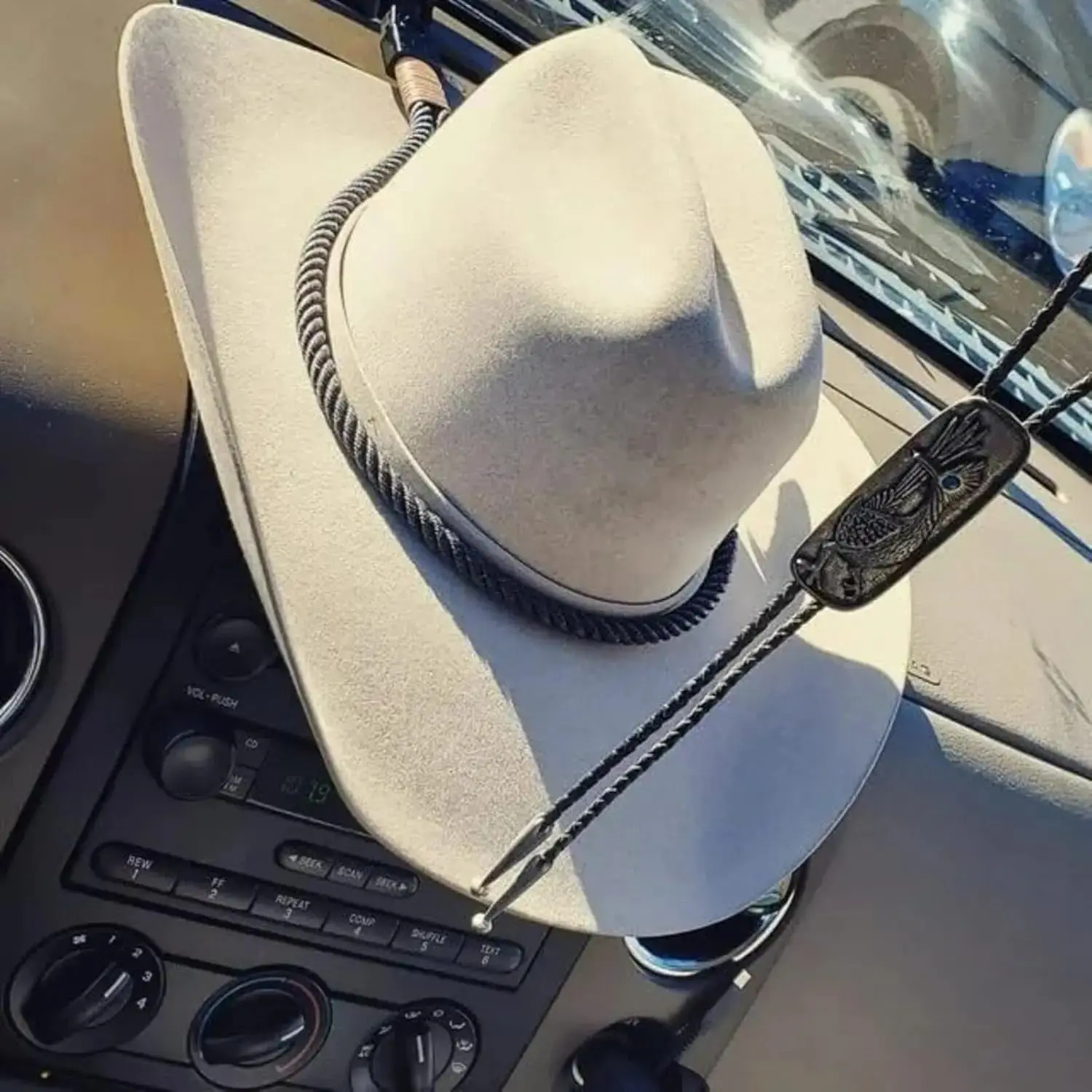 Cowboy Hat Mounts for Vehicle - Holder Rack for Truck SUV Car - Keep Hat Shape