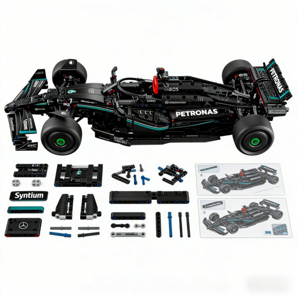 2026 New 1,642 pieces: technical 1:8 scale Formula  car building block set ;  MOCvehicle construction toy; birthday gift and enthusiasts  Build Your Dream  Car  supercar racing car boy's holiday gift High-Speed Racing Car Assembly Toy