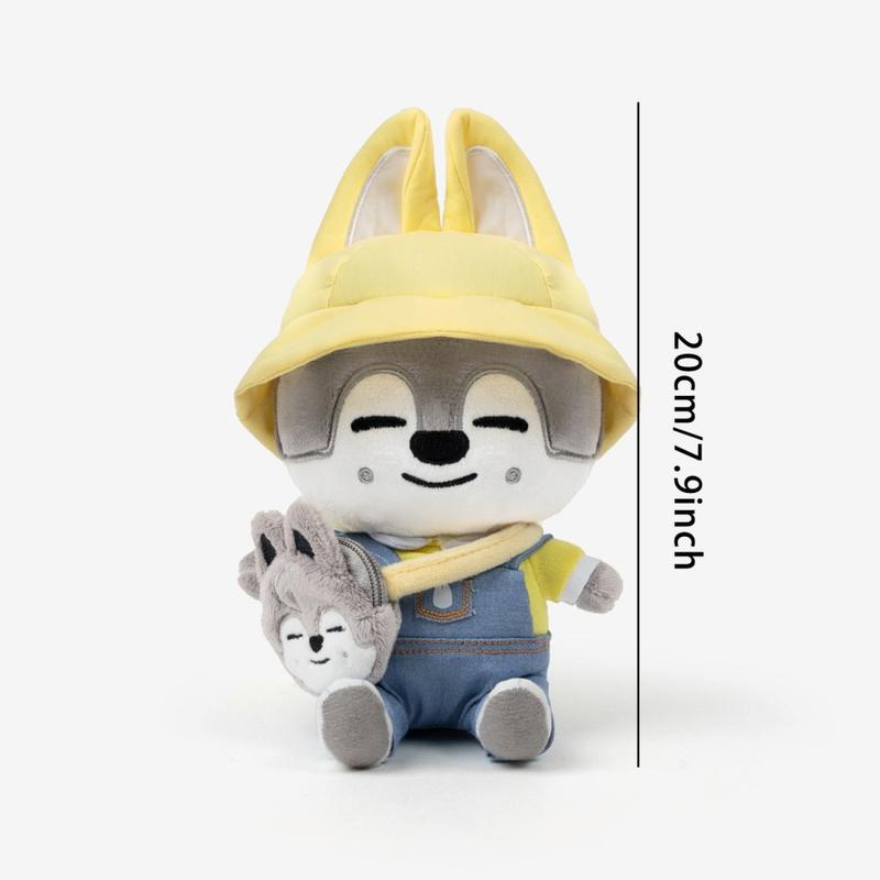 Adorable 20cm Kindergarten Series Doll, Hat Sitting Backpack Doll, Cute Handmade Toy, Soft Stuffed Animal, Perfect Gift for Friends, Bedtime Companion