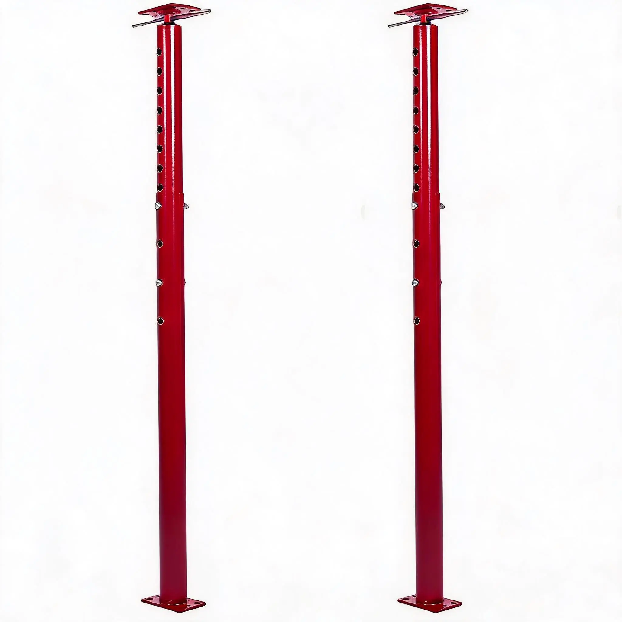 Heavy Duty Adjustable Steel Jack Posts, 2 Pack – 18000 lbs Telescopic Support Props for Floor, Beam & Joist Leveling & Lifting – Basement/Crawl Space Construction, 53-93in,Multiple Colors