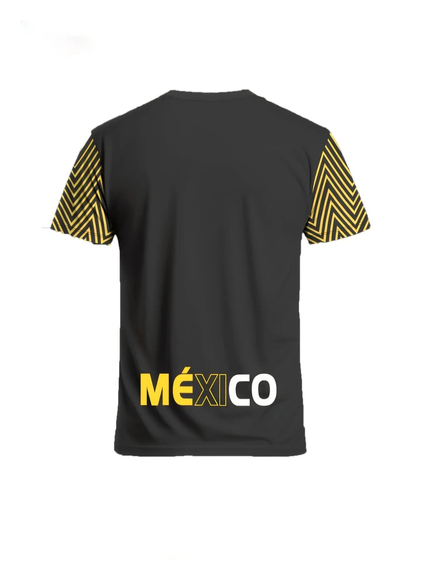 Men's Geometric Football Jersey, Sporty Round Neck Short Sleeve Top, Loose-Fitting, All Seasons, No Collar, No Zipper, No Button