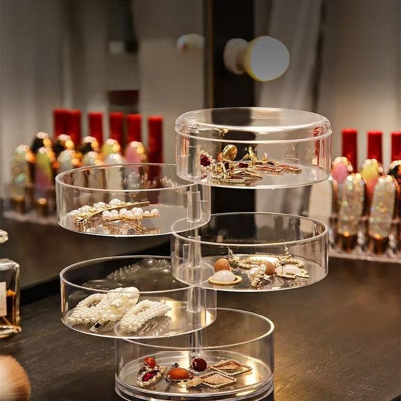 Multi-Purpose Desktop Organizer Box, Ideal for Earrings, Pins, Necklaces, Hair Accessories, Perfect for Dressing Table, Bedroom, Bathroom