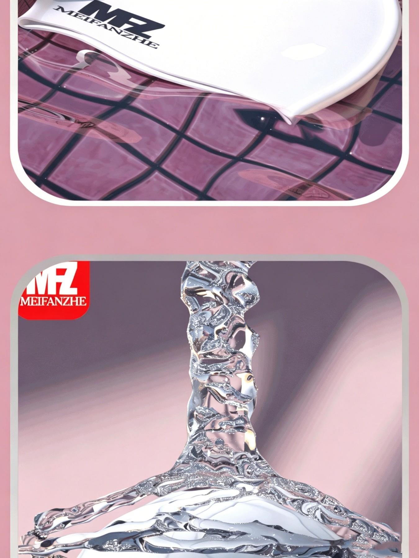 Adult Waterproof Silicone Swim Cap, Unisex Ear Protection, Non-Pressing Headband, Anti-Slip Long Hair, Solid Color Swimming Hat