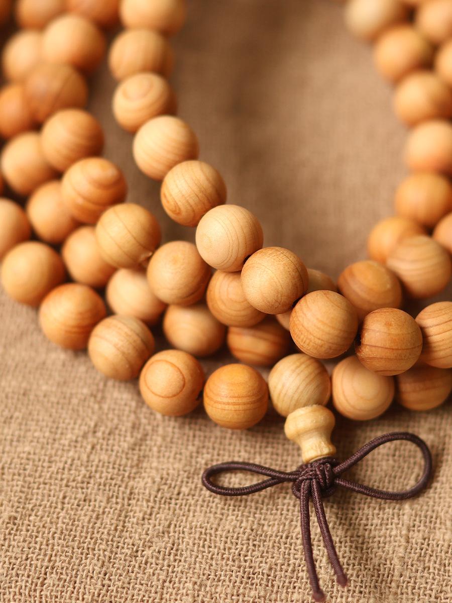 Sandalwood multi-bead stacked bracelets, new Chinese-style multi-ring wooden bracelets, Buddhist bead jewelry for meditation, odor-eliminating fragrant bracelets, collectibles