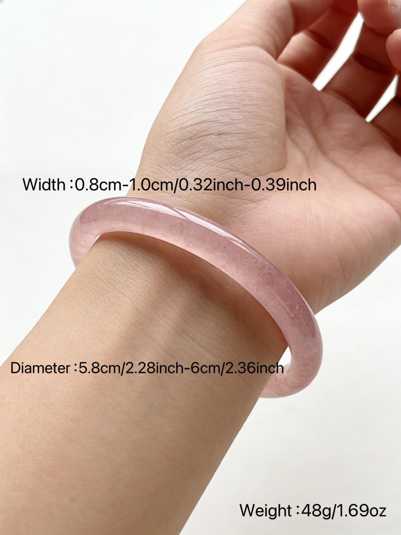 Chinese Style Jade Bangle Set with Gift Box,Cat Eye Stone Bracelet, Best Gift for Her, Lucky Charm Jewelry, Fashion Accessory Perfect for Blessing and Memorial Keepsakes, Size 58-60mm, Elegant Jewelry Collection