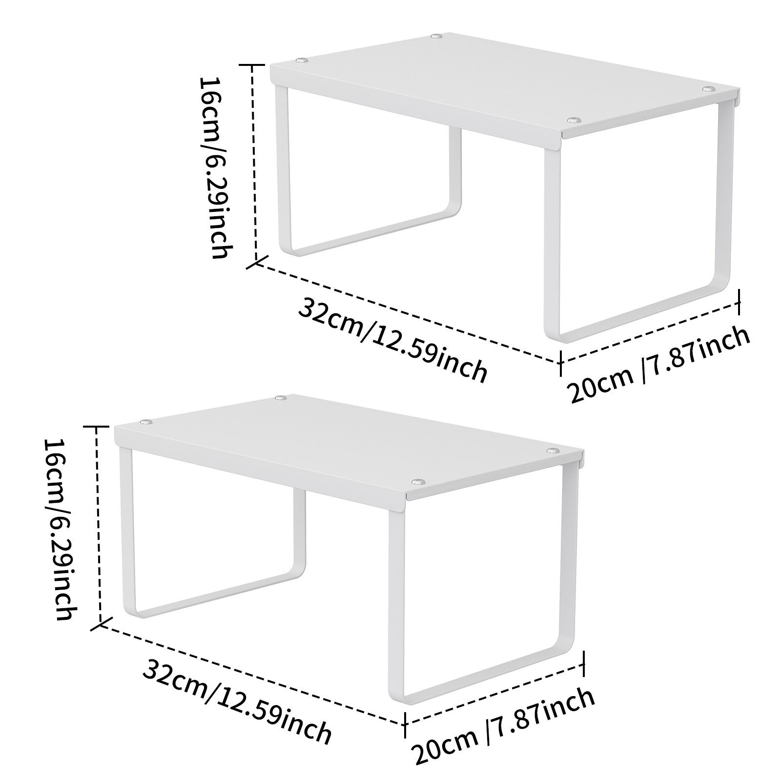 Kitchen Cabinet Organizer Set, Multi-Layer Storage Rack Easy Assembly for Pots, Bowls, Dishes, Spices, Countertop Shelf, Cupboard Dividers, Kitchen Organizers