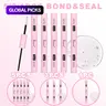 SEEUI 5Pcs Bond & Seal, DIY Lash Clusters Glue, Eyelash Adhesive, Stock up Set, Large Capacity 2 in 1 Bond and Seal, Long Lasting Lash Bond DIY Lash Extension, for Beginner, Waterproof, DIY Eyelash Extensions, Eyelash Bonding Tools #GLOBAL PICKS