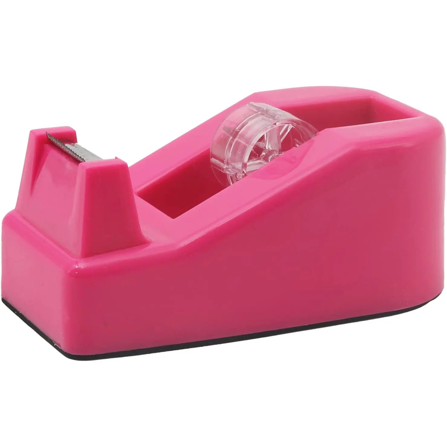 Desktop Tape Dispenser Heavy Duty Desk Accessories Floral Office Tape Dispensers, Weighted Non-Skid Base, Green