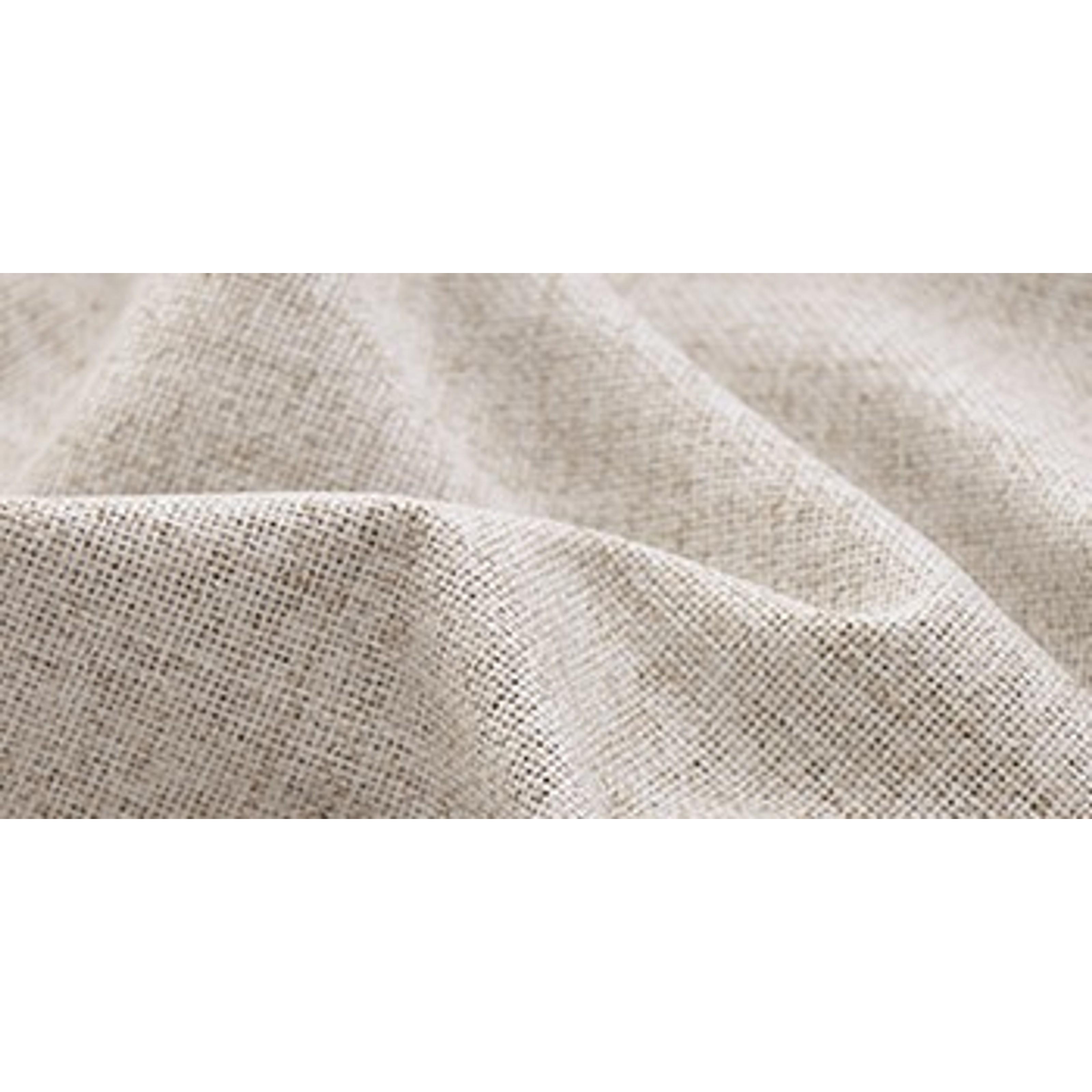 Linen Blackout Curtains 63 Inch Length for Bedroom Living Room, Beige Thermal Insulated Grommet Window Drapes, 2 Panels, 52 X 63 InchGift