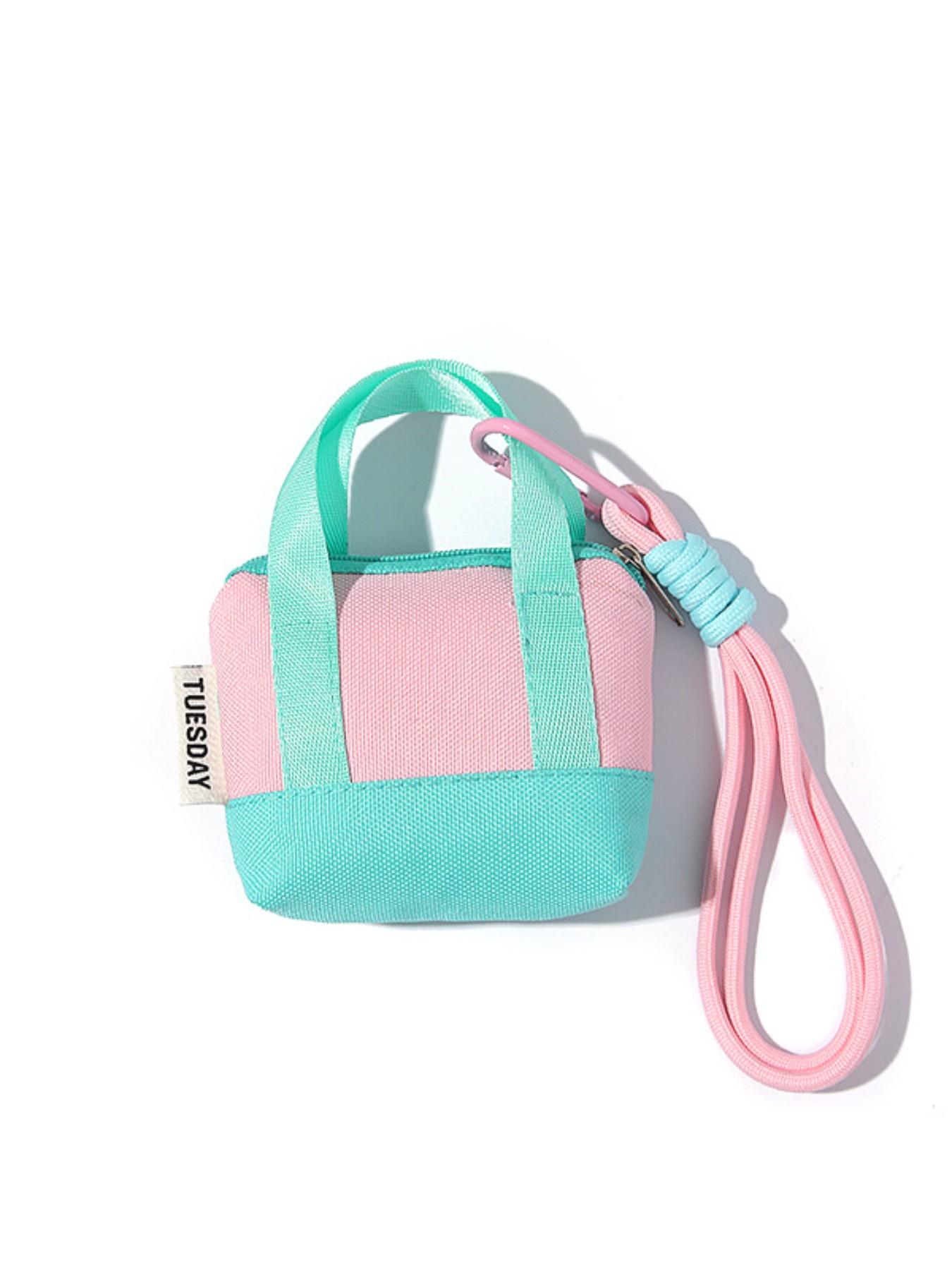 Dopamine Mini Handbag Headphone Case Organizer, Headphone Storage, Data Cable Protection Pouch, Coin Card Holder for Everyday Use