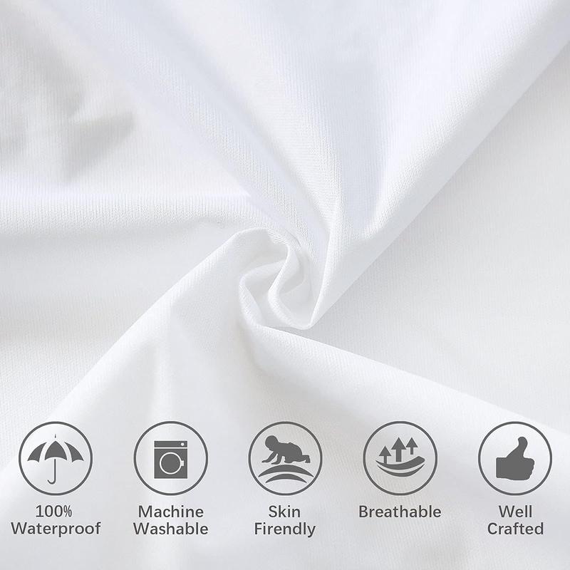 Biloban 2/4 Pack Waterproof Pillowcases with Zipper, Ultra-Soft Smooth Breathable Noiseless Skin-friendly Pillow Cover Pillow Protector, Durable Eco-Friendly #TiktokshopStockUp