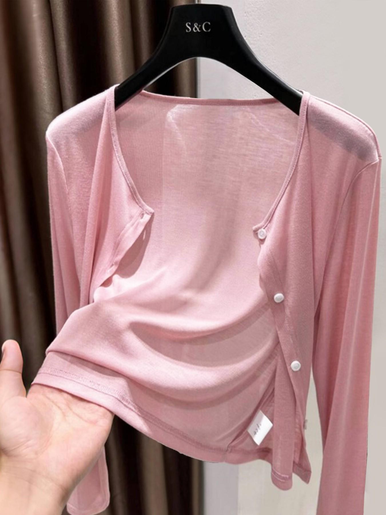 Spring Summer Outerwear Multicolor Shawl Thin Knit Small Coat Cardigan for Women, Lightweight Stylish Fashion Accessory