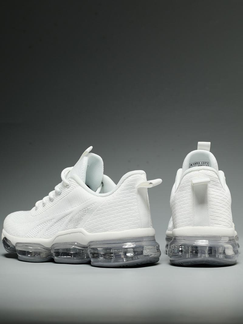 Women's Sporty Solid RoundToe Laces Trainers,Sporty Lightweight Breathable Running Shoes For Exercise & Daily Wear,Sporty Shoes For Outdoor Workout Running Runner Sports Shoes Closed Training Walking Shoes Athletic Sneaker Footwear Casual Girl Outdoorfun