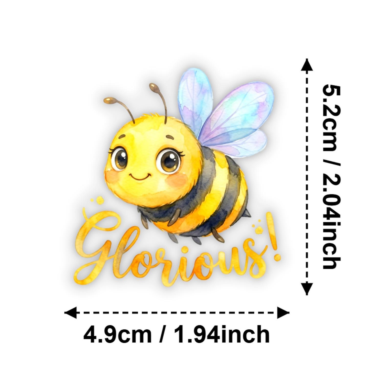 New 50 cute and adorable pet stickers  Inspirational slogan transparent PET sticker set, watercolor style children's reward decoration sticker