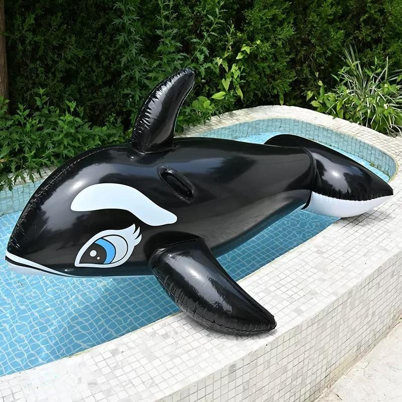 1pc Shark Water Float, Large Inflatable Shark Swim Ring, Waterproof Seat, Summer Pool Accessory, Perfect for Photoshoots