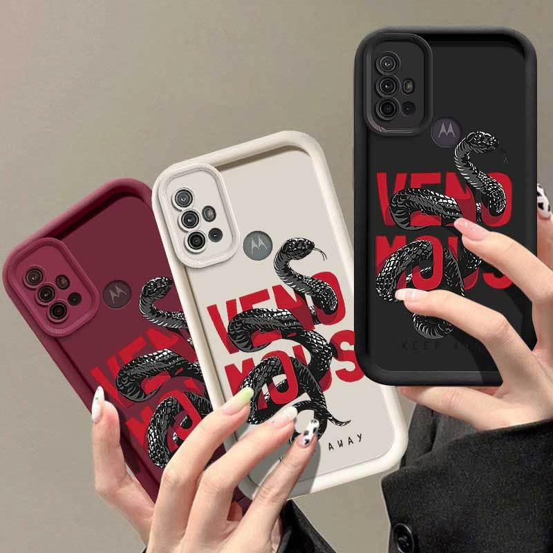 1 Piece Scarlet Python G10 Silicone Shockproof Cover For Moto G10 - Ideal For Entertainment