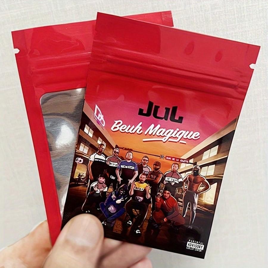 20/50/100PCS Reusable Polyester Film Zipper Storage Bags,  Ideal for Party Gifts, Gift Wrapping, Durable and Convenient