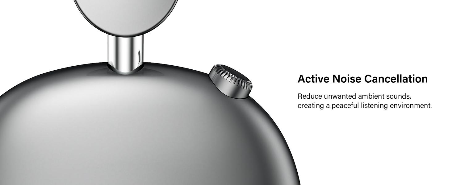 Wentronic Y01 ANC Headphones 48H Playtime,Hybrid Noise Cancelling,Hi-Res Audio,Foldable,Soft Earpads, with Mic for iOS/Android/PC