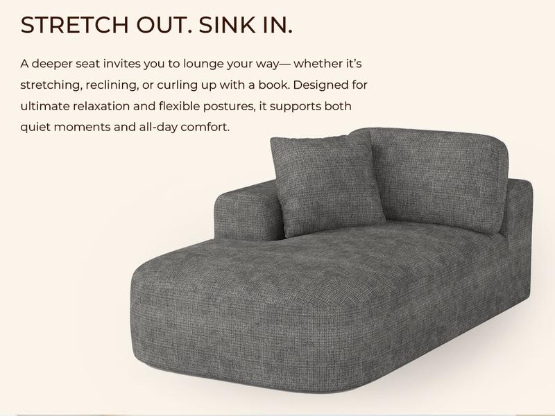 Dowinx 107'' Modular Sectional Sofa Couch with Chaise, No Assembly Required, Modern Bouclé-Inspired Upholstery, Convertible L-Shaped Design for Living Room Dowinx 107'' Modular Sectional Sofa Couch with Chaise, No Assembly Required, Modern Bouclé-Inspired Upholstery, Convertible L-Shaped Design for Living Room