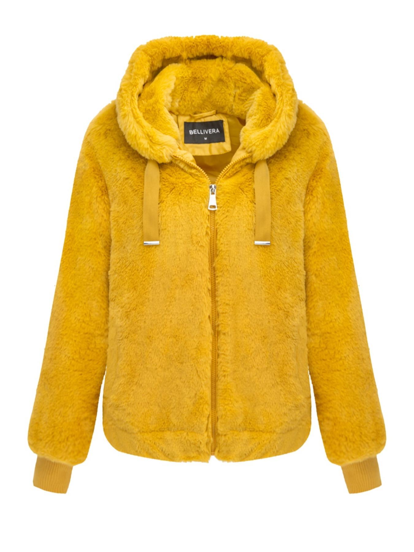 Women's Fall Winter Warm Jacket with Pockets Zipper Fashion Hood Elegant Commuter Casual Simple Daily Wear Coat