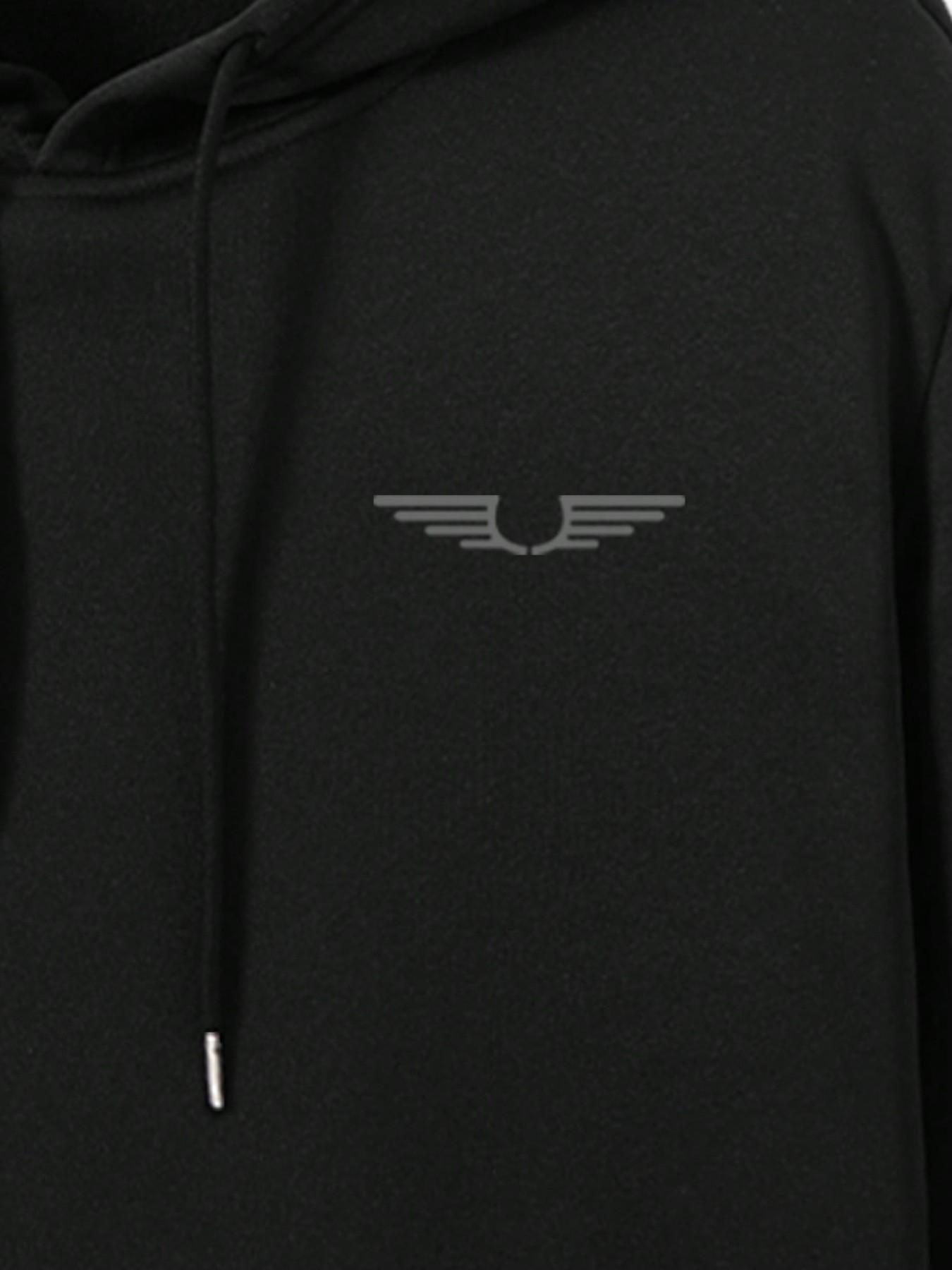 2024 Nieuwe stijl pak sweatshirt wintersport heren met stippen fitness en casual hoodie broek heren pakken sets punjabi pakken voor mannen, Zwart, L