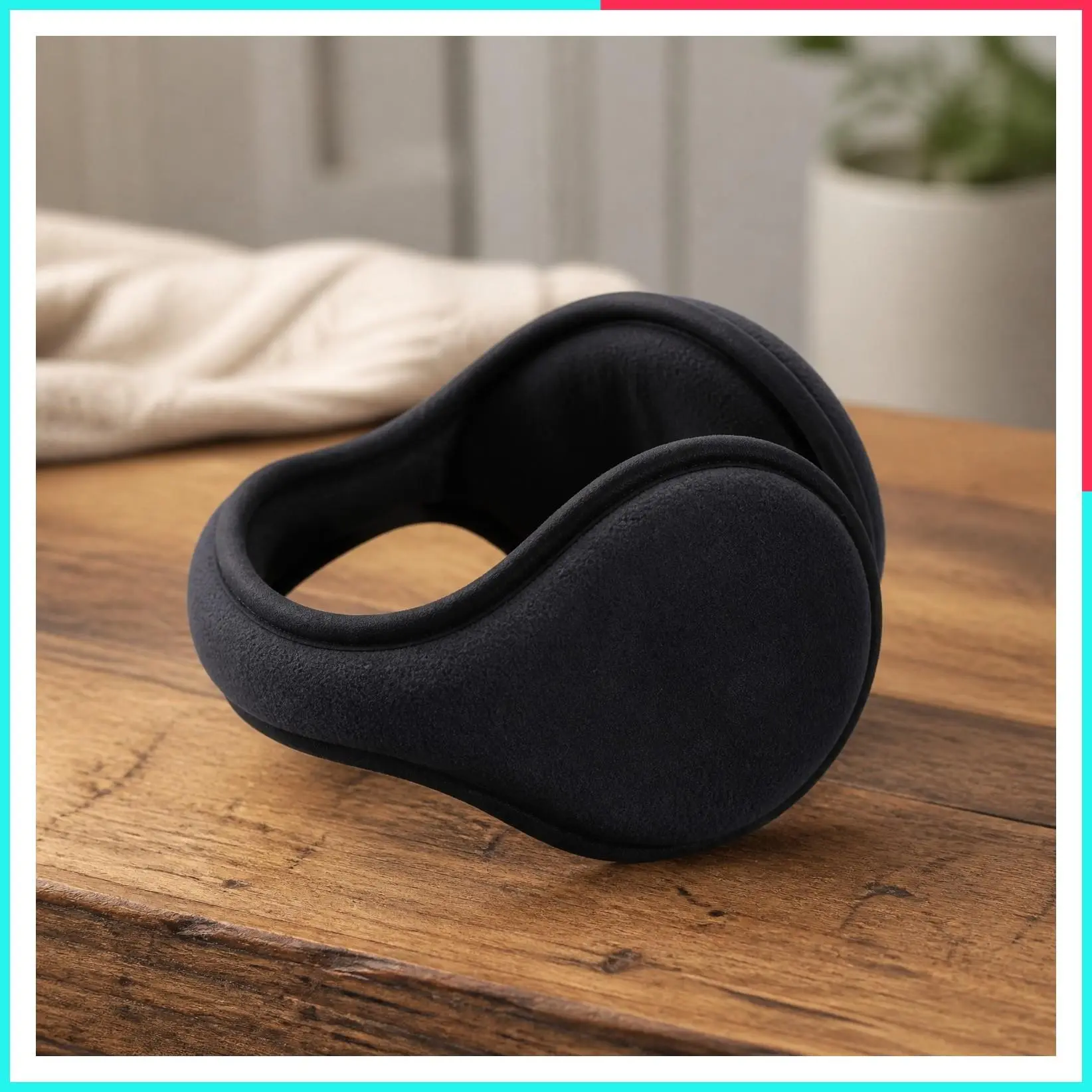Warm Winter Ear Muffs for Men & Women - Behind the Head Fleece Ear Warmers for Cold Weather