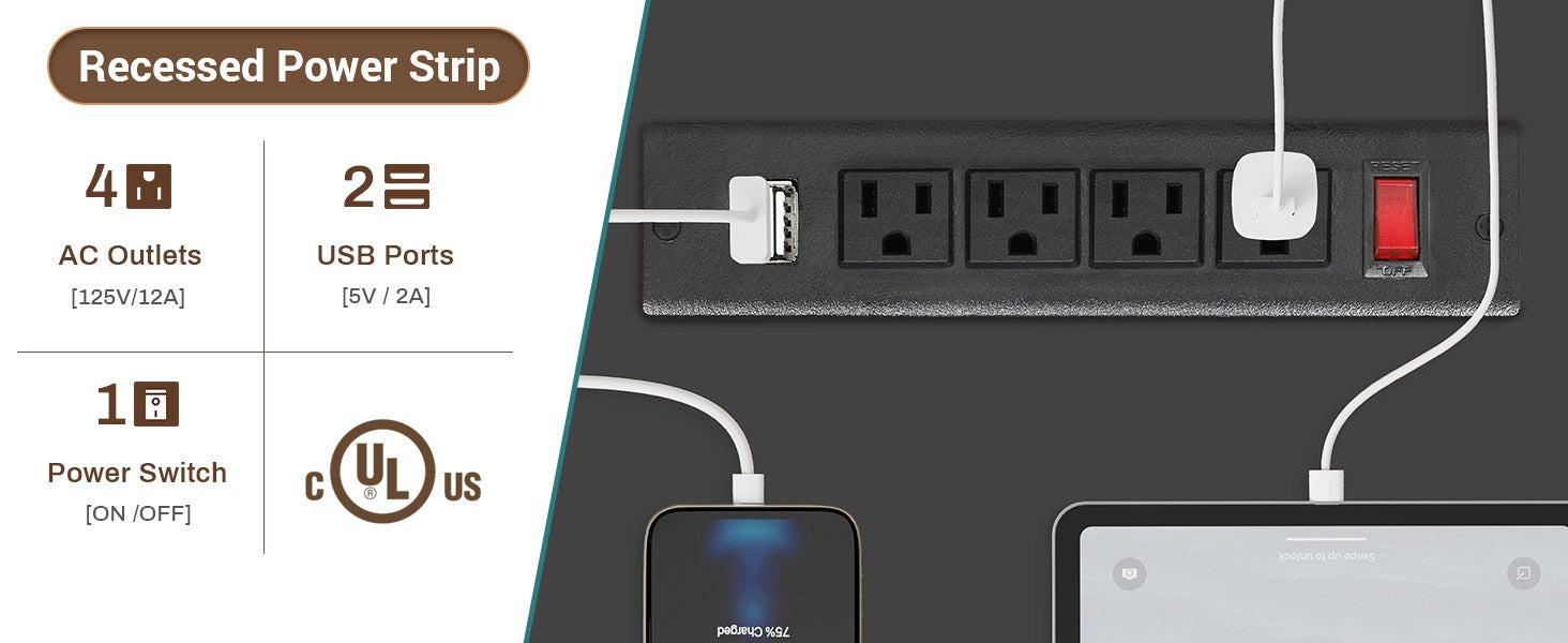 Sikaic L Shaped Reversible LED Gaming Desk with Power Outlets Strip Monitor Shelf Keyboard Tray Pegboard and Storage Shelves