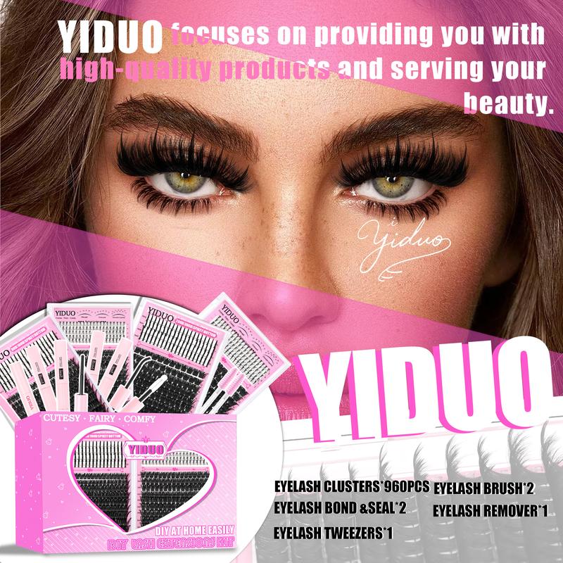 6 Styles Lash Cluster Kit, Spike/Bottom/80D/100D/200D/300D Volume Lashes, 980 Pcs 5–20 mm D-Curl Cluster Eyelash Extension Kit with Lash Bond and Seal (2 Bottles), Remover, Tweezers and Brush for Easy DIY at Home 6 Styles Lash Cluster Kit, Spike/Bottom/80D/100D/200D/300D Volume Lashes, 980 Pcs 5–20 mm D-Curl Cluster Eyelash Extension Kit with Lash Bond and Seal (2 Bottles), Remover, Tweezers and Brush for Easy DIY at Home