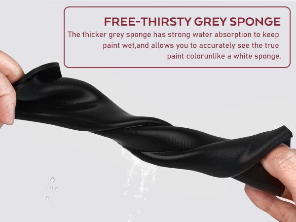 Nicpro Professional Miniature Painting Kit, Stay Wet Palette & 16PACK Detail Paint Brushes Drybrush with Nylon Bag, 100PACK Pallet Paper, 4 PACK Sponge, Mixing Paint Saver Palette for Miniature Model