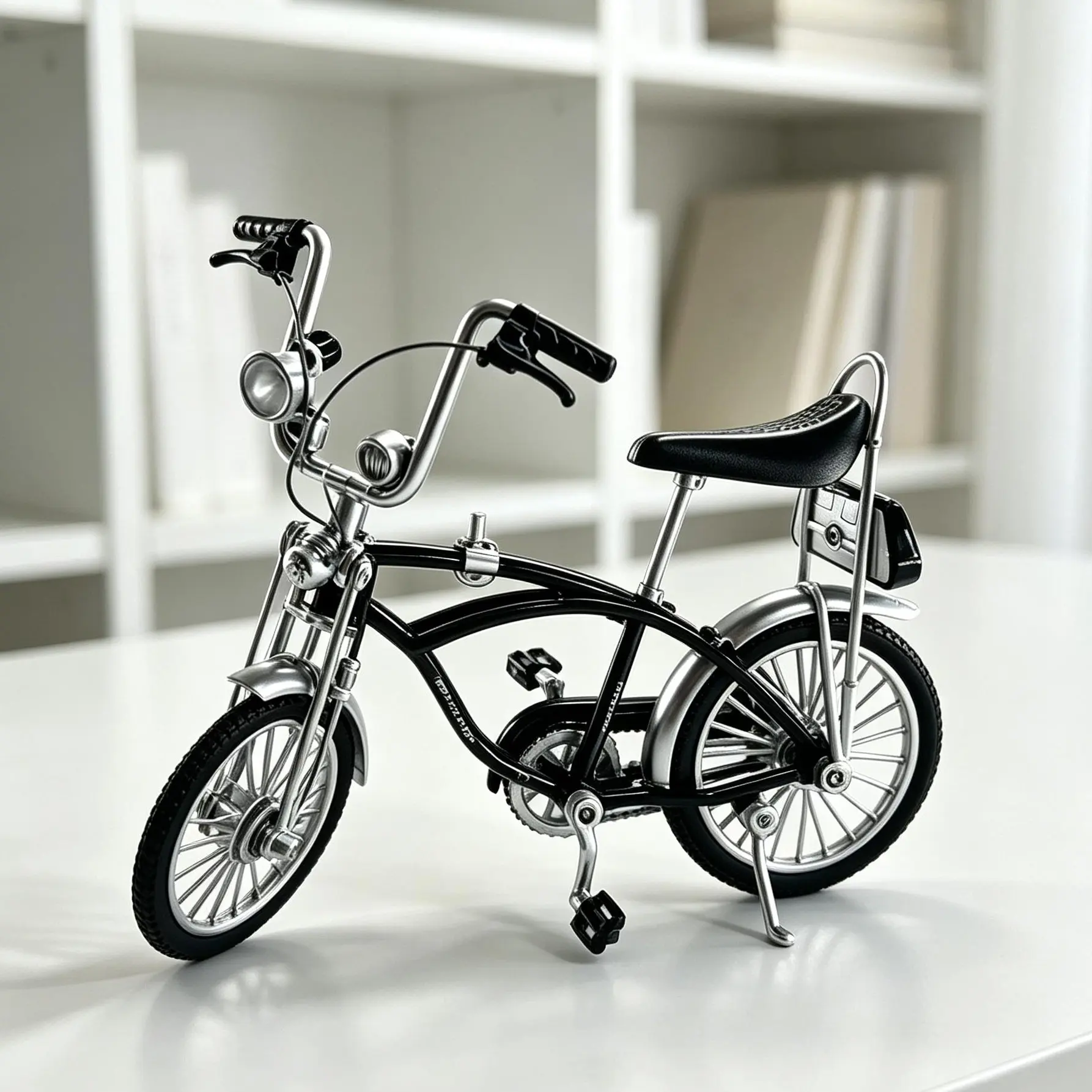 Low Rider Alloy Bike Model, Realistic Travel Car Mini Stunt Toy, Collectible Toy, Creative Desktop Decoration, Childhood Memories