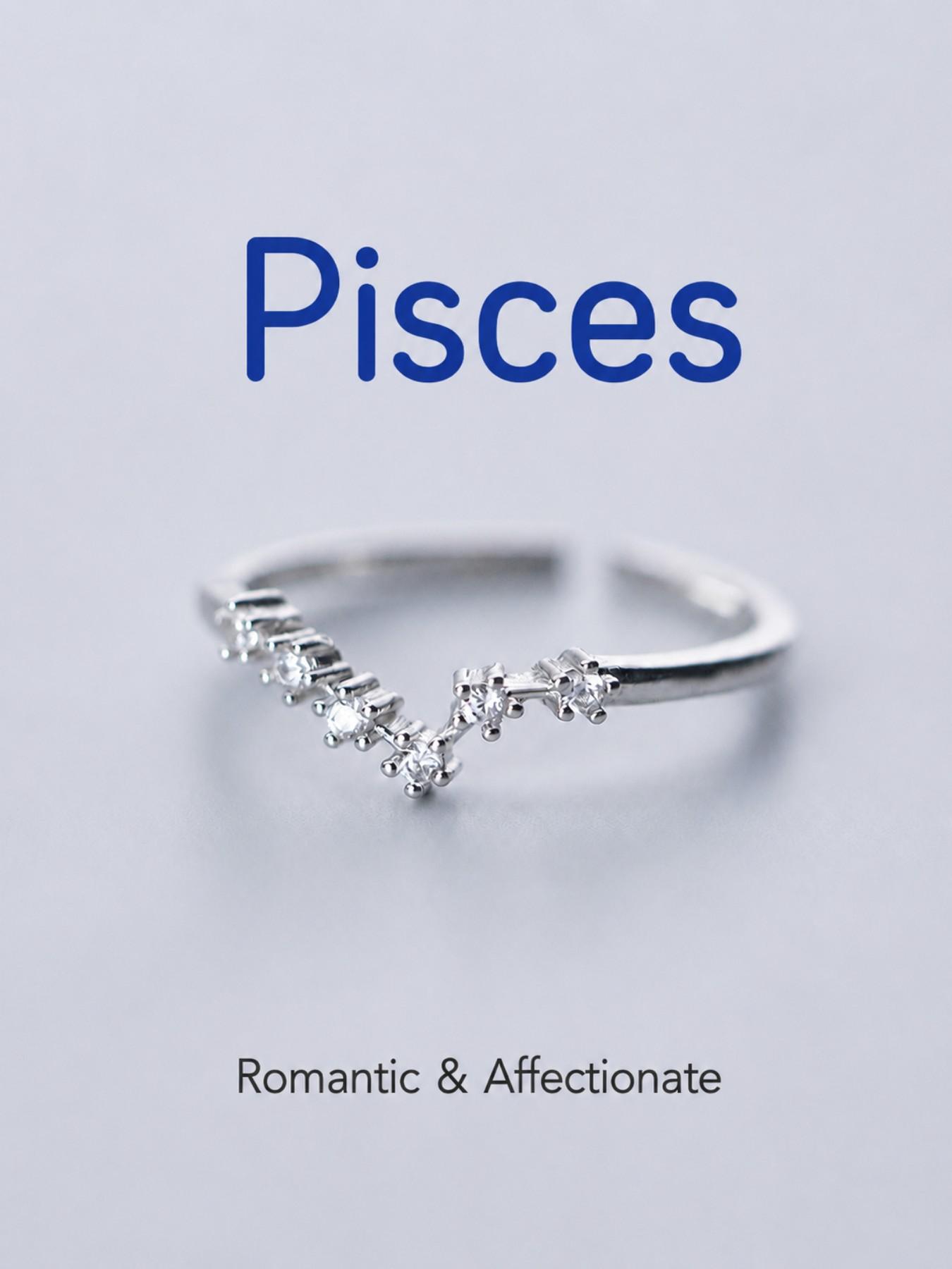 12 Zodiac Constellation Rings Set, Adjustable Open Star Sign Rings, Silver Tone Astrology Jewelry for Women, Fashion Ring