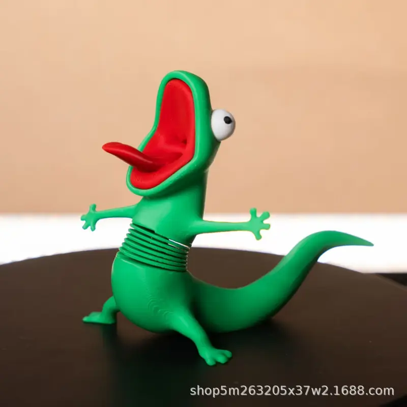 Funny Green Gecko Figurine, Wobbly Riding Buddy - Car & Motorcycle ...