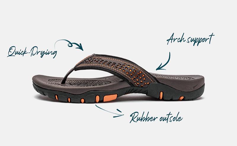 HOBIBEAR Mens Sport Flip Flops Comfort Casual Thong sandals Outdoor  sandals slippers #outdoorfun #TikTokShopSummerTurnup #fathersdaygift