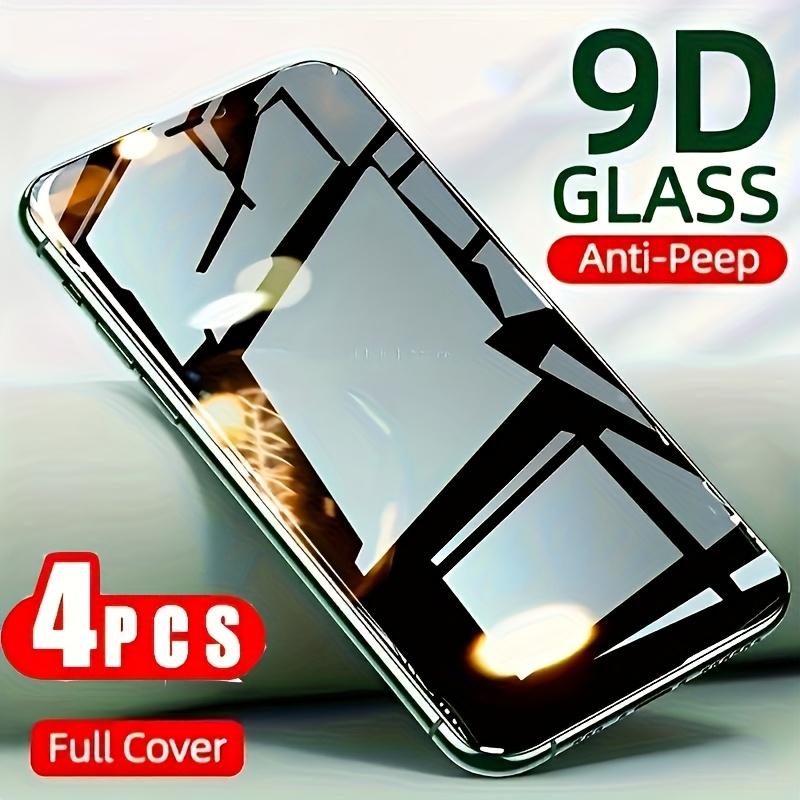 4Pcs Tempered Glass Privacy Screen Protector for Iphone 8Plus/XMAX/11Pro/12Promax/13mini/14Pro/15Promax/16Plus/17Promax Series, Anti-Peep Gloss Protection, High Definition, 9H Hardness, Easy to Install