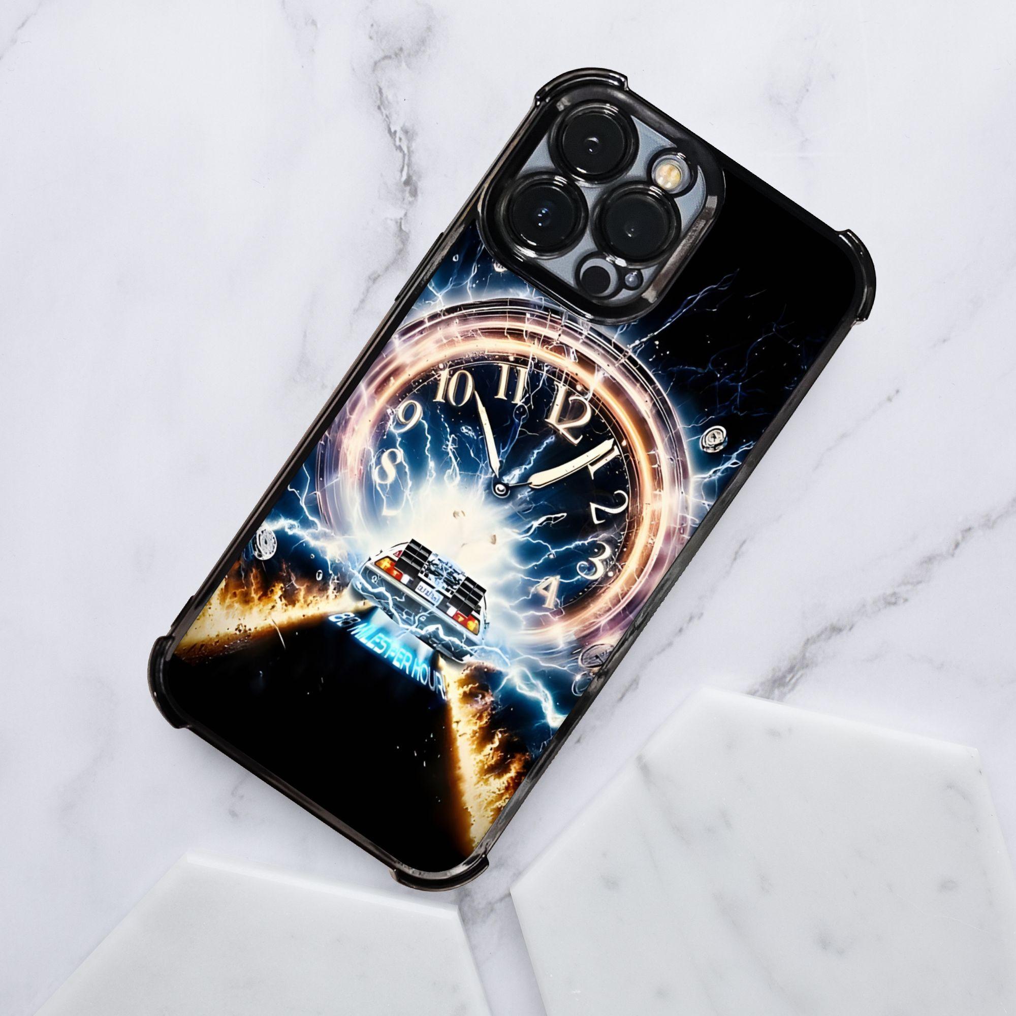 Phone Case - 1PC Featuring a Race Through Time Design Phone Case, Made with an Electroplating Process for Protection, Equipped with Reinforced Cushioning And Collision Prevention, Compatible with Various for iphone Models Including 17, 16, 15, 14