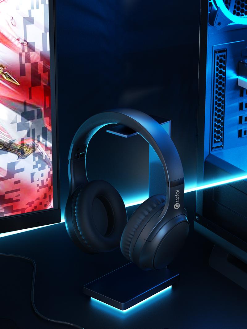 Asus  ANC headset with microphone,lightweight,foldable&portable,for gaming,gym,office