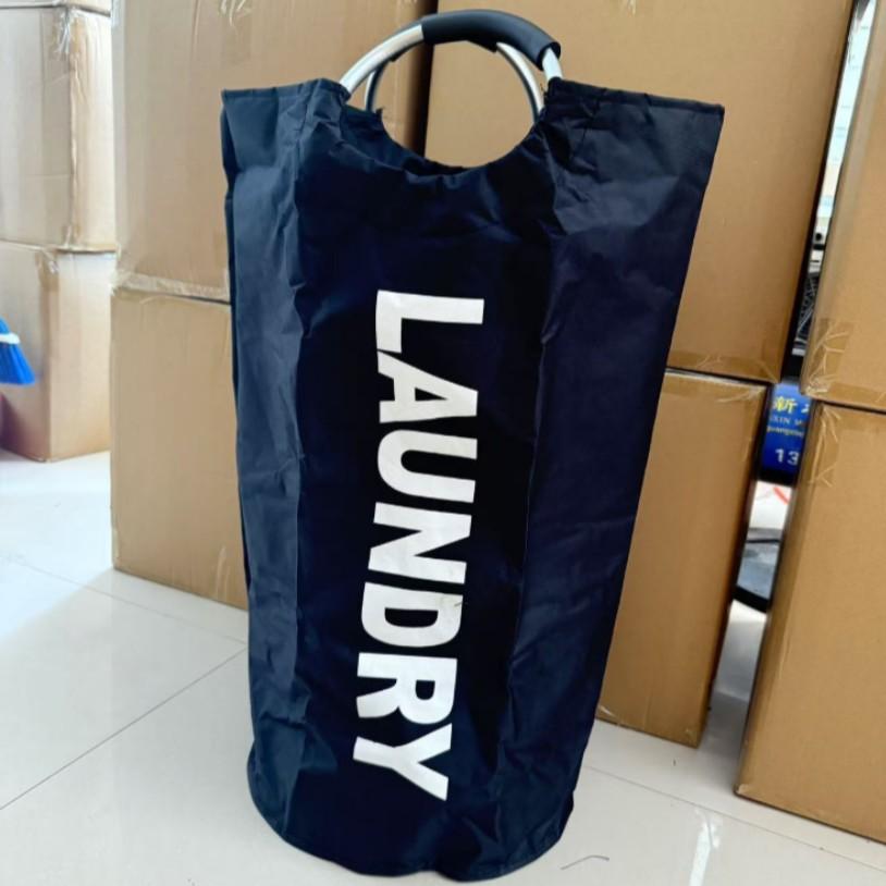 Extra Large Laundry Storage Bag, Durable Foldable Laundry Basket, Toy Organizer, Sturdy Clothes Bin with Cushioned Handle