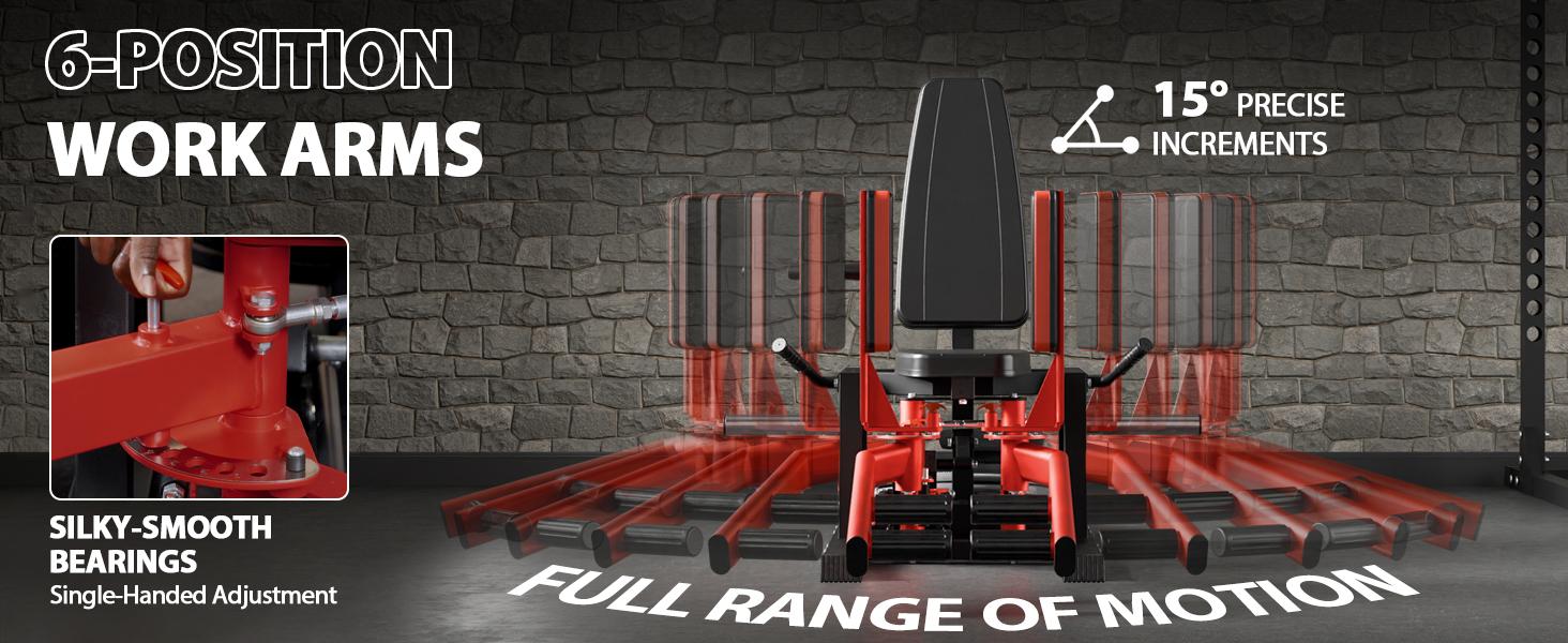 Mikolo Hip Abductor Machine Plate-Loaded Inner & Outer Thigh Trainer with 6 Gear Levels for Glute & Thigh Muscle Strengthening Home Gym Equipment SpringStatements Mikolo Hip Abductor Machine Plate-Loaded Inner & Outer Thigh Trainer with 6 Gear Levels for Glute & Thigh Muscle Strengthening Home Gym Equipment SpringStatements