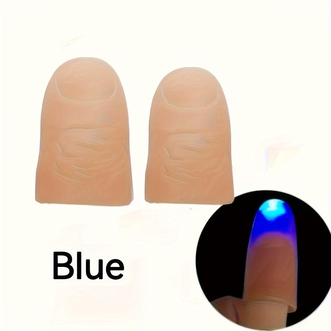 Magic Glow Finger Light, 2 Counts Novelty Thumb Toy for Nighttime Stage Performances, Party Favors Light Up Toy, Glow Party Supplies