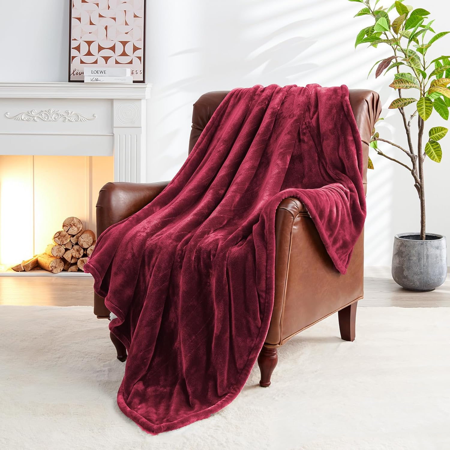 Heated Blanket King Size – 6 Heat Settings, 1-8 Hour Auto-Off Timer, Overheat Protection, Soft Flannel & Sherpa, ETL Certified, Electric Blankets Throw for Bed & Couch, Safe & Cozy Winter Heating Blanket